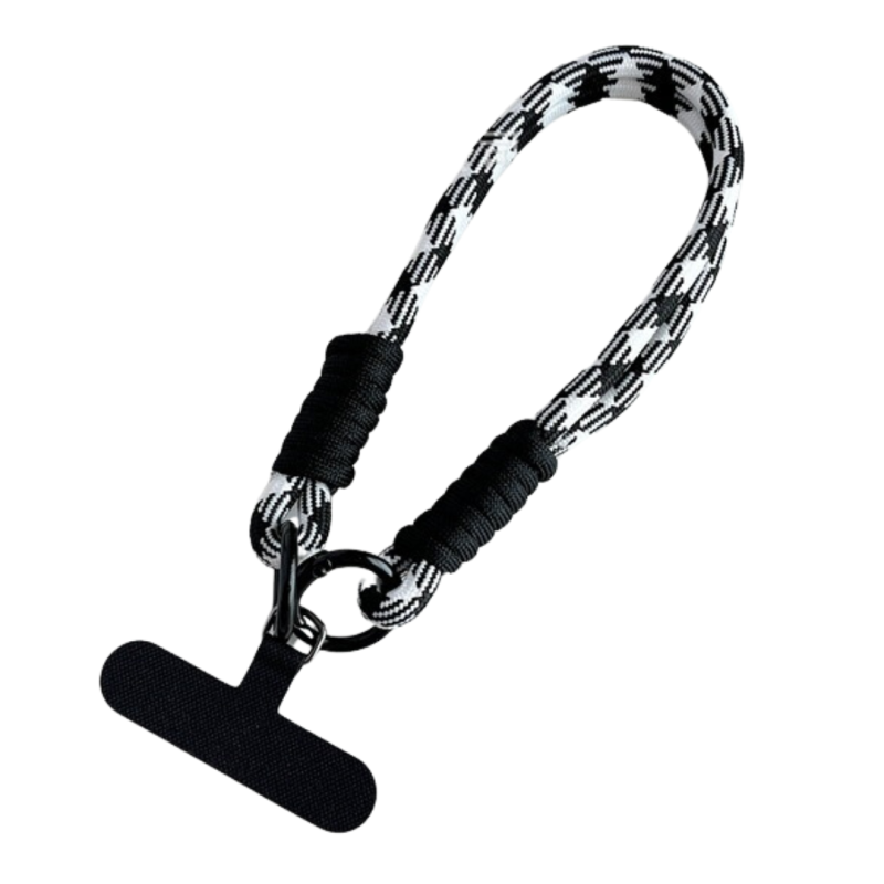 Collier de Coque de Téléphone en nylon avec Carte noire - Noir - 30CM — ECO · Smarty Paris 18e